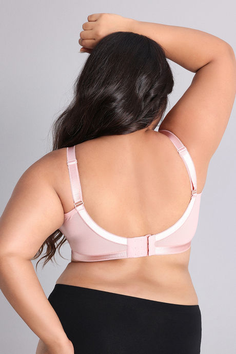 Zivame True Curv Single Layered Non Wired Full Coverage 360 Minimiser Bra - Silver Pink — image 4